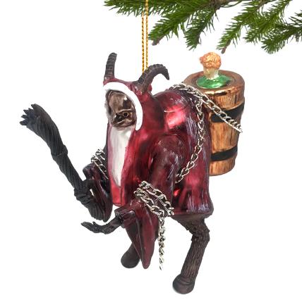 Krampus Ornaments Glass Christmas Tree Horror Decorations