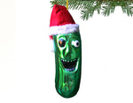 'A Rotten Dill' Christmas Pickle Horror Ornament Glass Zombie Tree Decorations by Holiday Chills