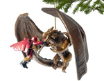 'Roll for Initiative' Dragon & Wizard Christmas Ornament Dungeon Boss Tree Decorations by Holiday Chills