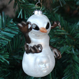 'Silent Plight' Snowman Christmas Horror Ornament Glass Tree Horror Decorations by Holiday Chills