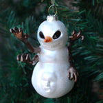 'Silent Plight' Snowman Christmas Horror Ornament Glass Tree Horror Decorations by Holiday Chills