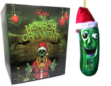 'A Rotten Dill' Christmas Pickle Horror Ornament Glass Zombie Tree Decorations by Holiday Chills
