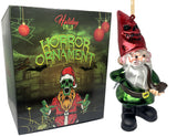 'Gnomebody's Home' Glass Gnome Christmas Ornament Horror Themed Tree Decorations by Holiday Chills