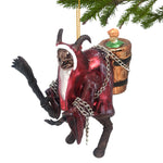 'Merry Krampusnacht' Glass Krampus Christmas Ornament Horror German Santa Tree Decorations by Holiday Chills